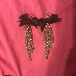 Silver dangle earrings